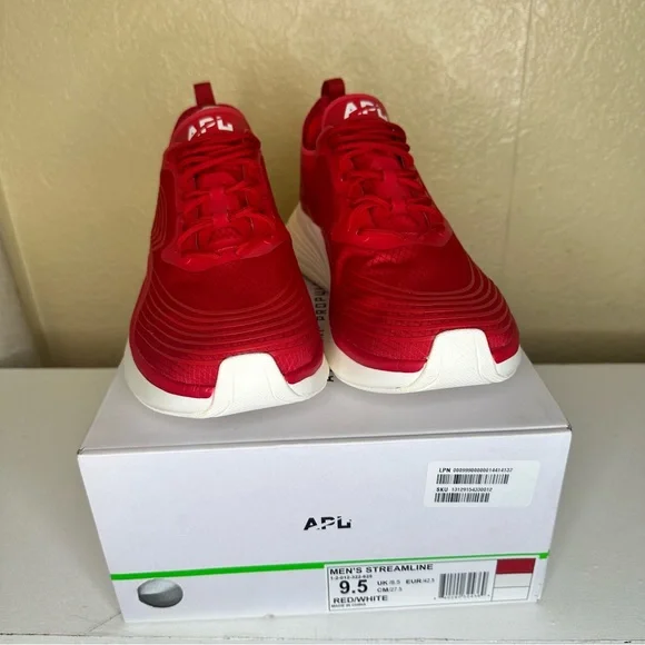 APL | Shoes | Apl Streamline Red White Sneakers | Poshmark display picture 1